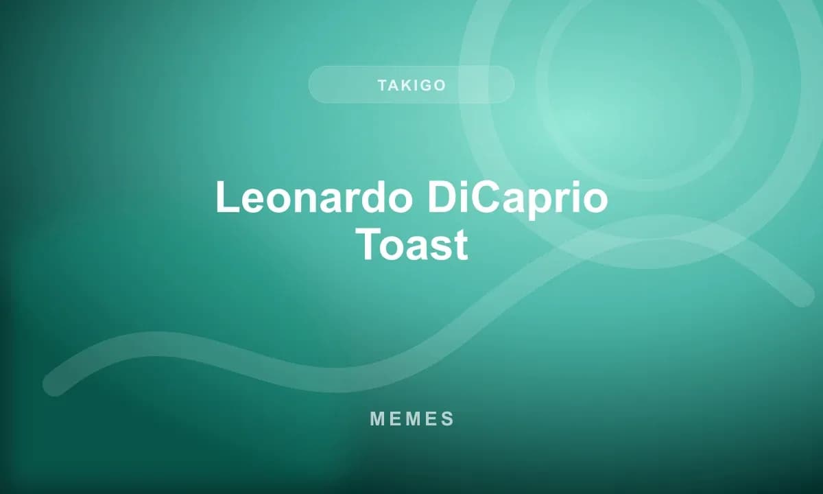 Leonardo DiCaprio Toast