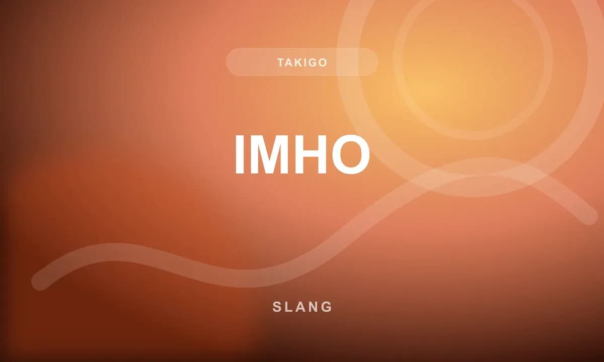 IMHO