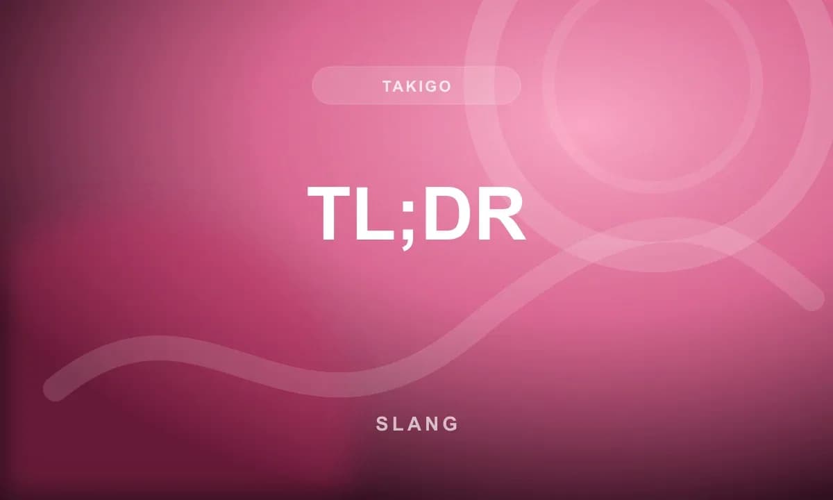 TL;DR