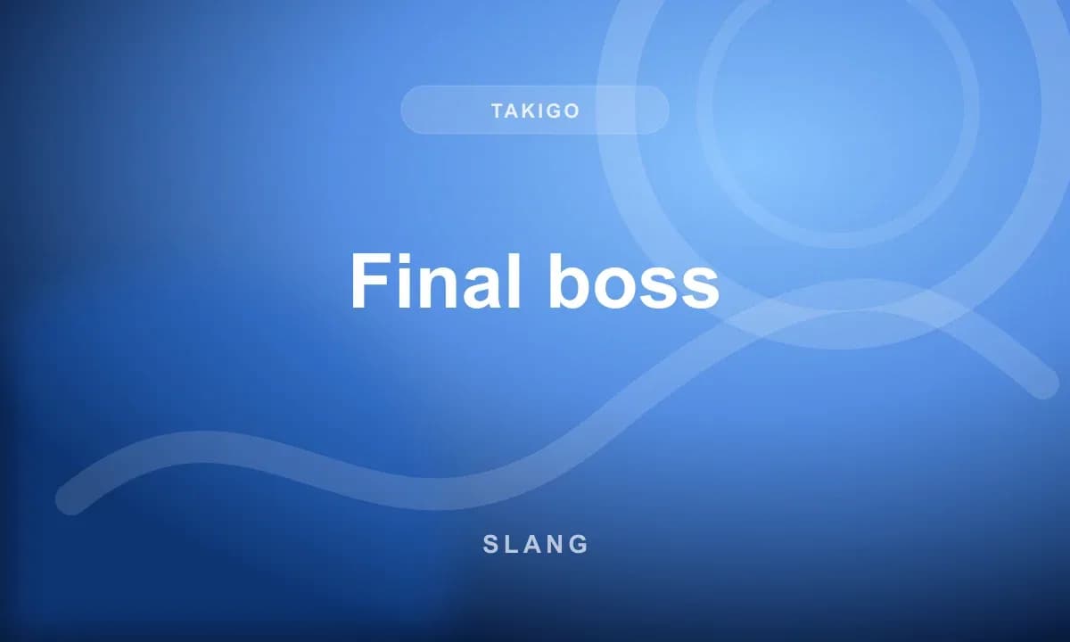 Final boss